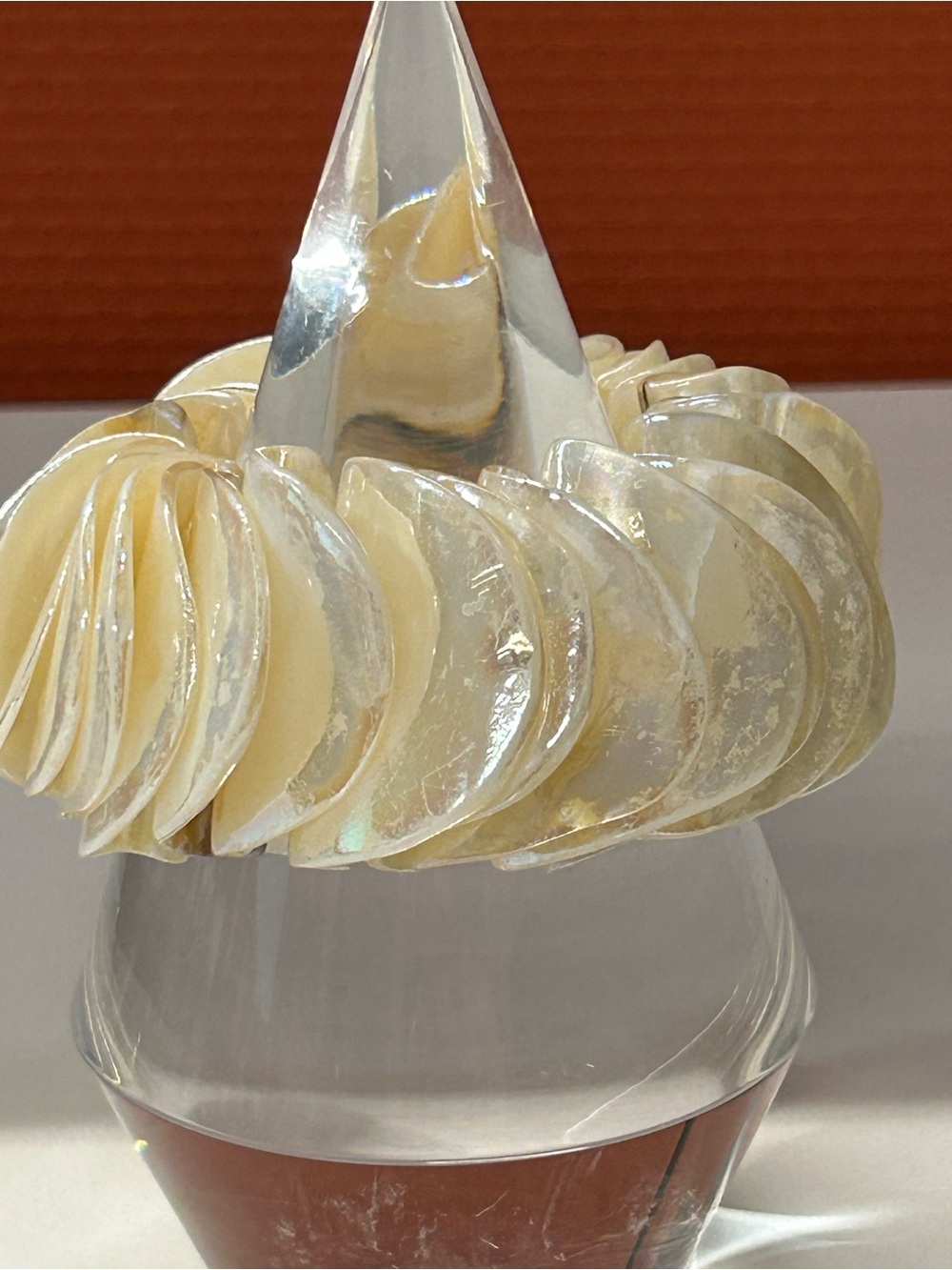 Chunky Mother of Pearl stretch bracelet
